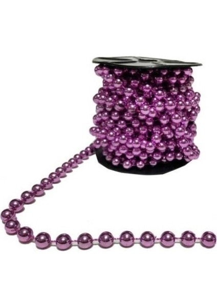 Inci Ipe Dizili Boncuk 6mm - 8 Metre Pembe