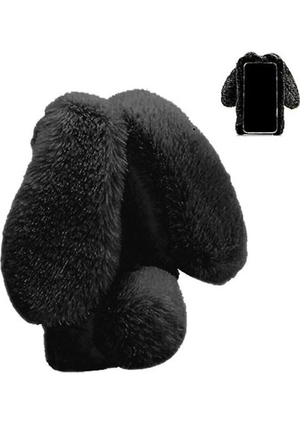 Vıvo Y21/Y21S/Y33S Tüylü Tavşan Kulaklı Tüylü Kürklü Telefon Kılıfı Tüylü Arka Kapak (Yurt Dışından)