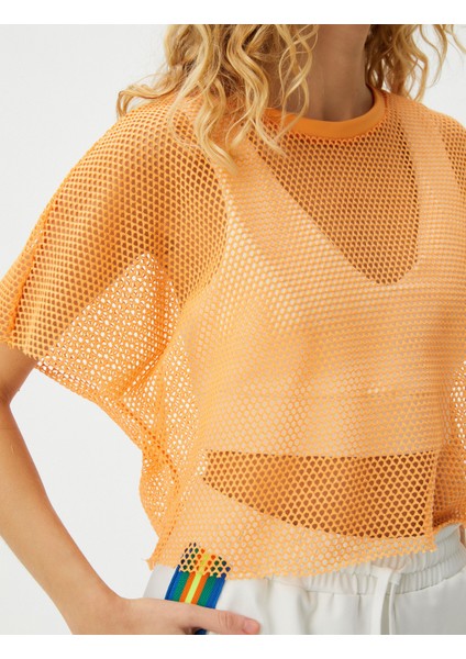 File Tişört Yarasa Kol Bisiklet Yaka Bol Kalıp indirimleri