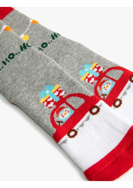 Yılbaşı Temalı Kardan Adam Detaylı Çorap modelleri