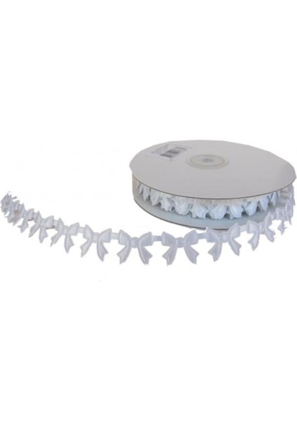 Kurdele Fiyonk Modeli 2 cm 18 Metre Beyaz