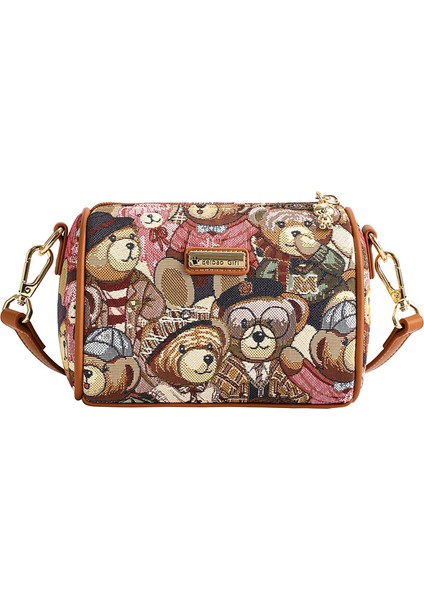 Kadın Crossbody Çanta, Bear Tasarım Kadın Omuz Çantası, Hı-Q Casual Bayan Çanta, Ayı Desenli, Şık ve Eğlenceli Messenger Çanta (Yurt Dışından)