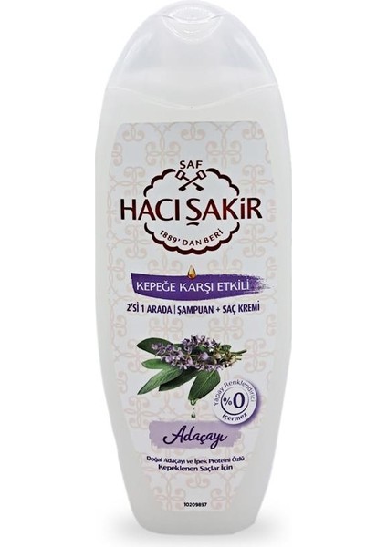 Adaçayı 2 si 1 Arada Şampuan Kepeğe Karşı 500 ml