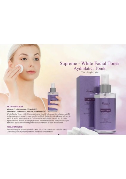 Homm Life Lumınage Supreme-Whıte Facıal Toner 200 ml fiyatları