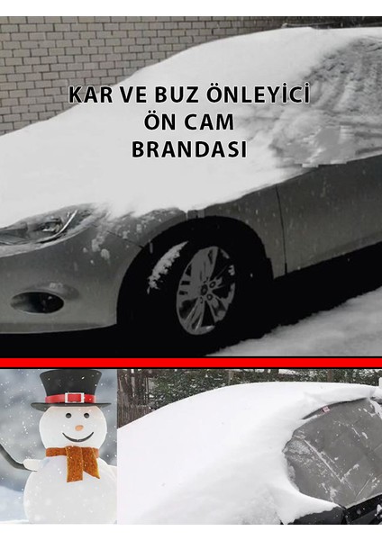 Hyundaı Getz Ölçülerine Uyumlu Ön Cam Kar ve Buz Brandası