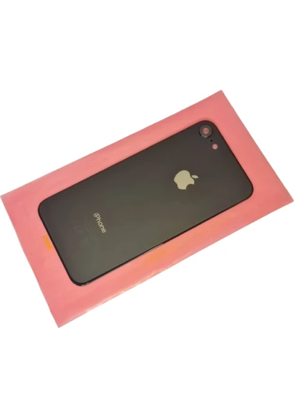 Iphone 8 Arka Pil Batarya Kapağı (Cam Kamera Lensli) Siyah