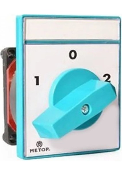 1X10A 1-0-2 Monofaze Kutup Değiştirici Şalter MT027-10A