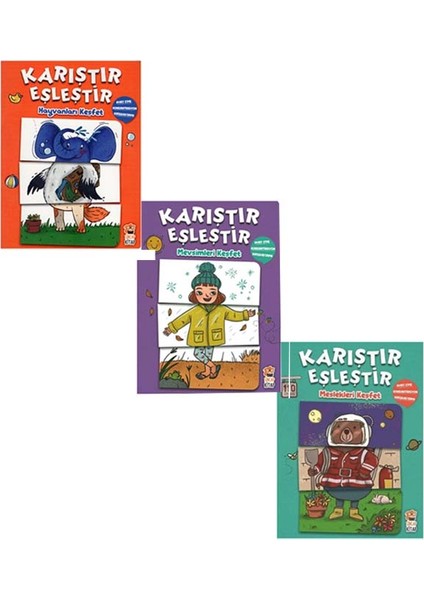 Karıştır Eşleştir 3'lü Kitap Seti