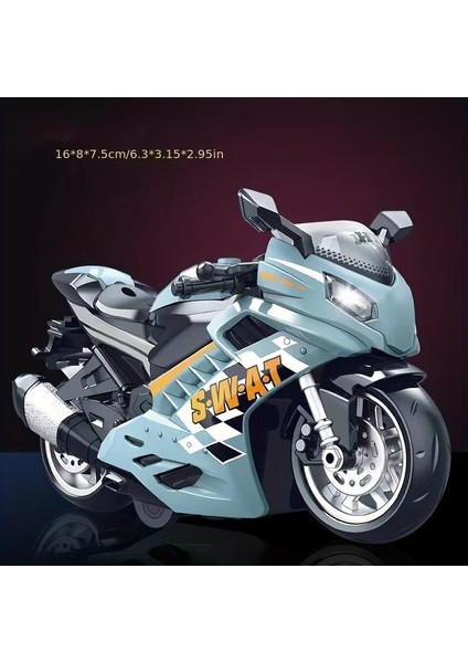 Can Ali Toys Canali Toys Sürtmeli Işıklı Sesli Kawasaki Motor 7732,OYUNCAK Motor