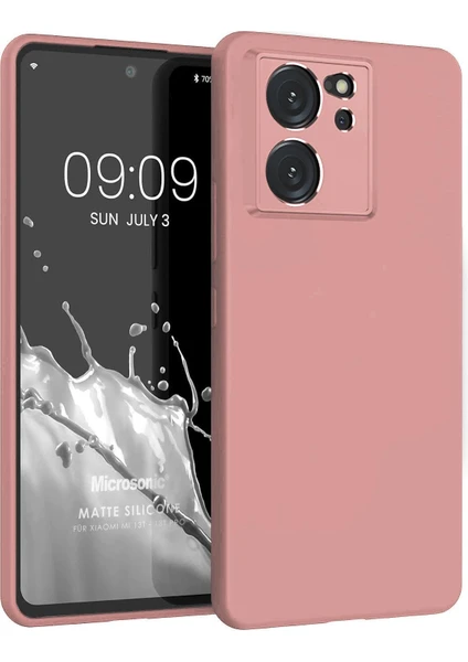 Matte Silicone Xiaomi Mi 13T Pro Kılıf Rose Gold