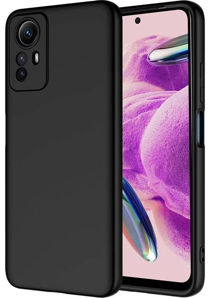 Xiaomi Redmi Note 12S Kılıf Kamera Çıkıntılı Içi Kadife Lansman Yumuşak Dokulu Silikon Kapak