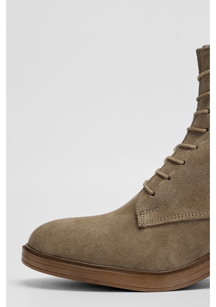 Kadın Yeşil Süet Deri Casual Bot 312 6660 Bn Bot SK23/24 modelleri