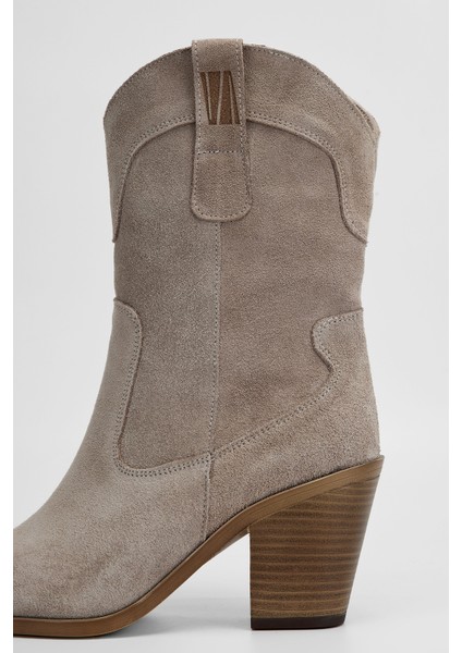 Kadın Sampanya Süet Hakiki Deri Casual Bot 312 55203 Bn Bot SK23/24 fırsatları