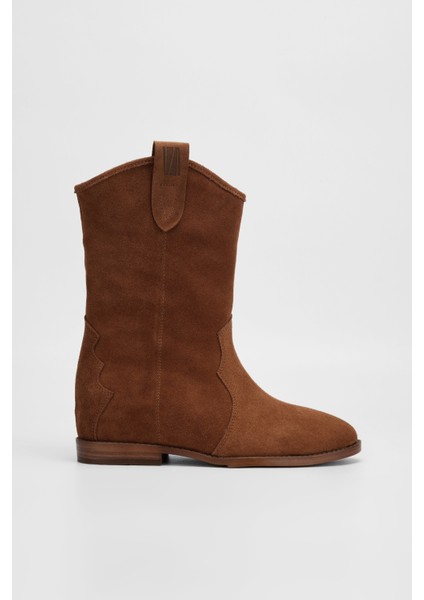 Kadın Taba Süet Hakiki Deri Casual Bot 312 88241 Bn Bot SK23/24