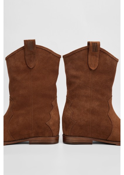 Kadın Taba Süet Hakiki Deri Casual Bot 312 88241 Bn Bot SK23/24 modelleri