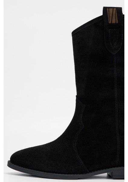 Kadın Siyah Süet Hakiki Deri Casual Bot 312 88241 Bn Bot SK23/24 modelleri