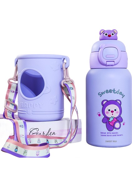 Sweet Ruı Çocuk Paslanmaz Çelik Termal Su Bardağı 500ML (Yurt Dışından)