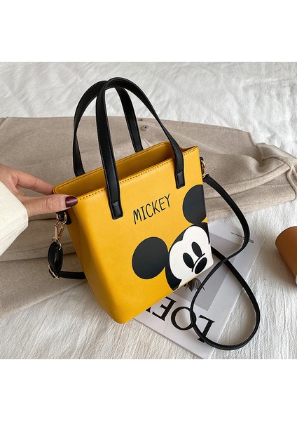 Trendy ve Kore Karikatür Tote Çok Yönlü Kişiselleştirilmiş Omuz Crossbody Çanta (Yurt Dışından)