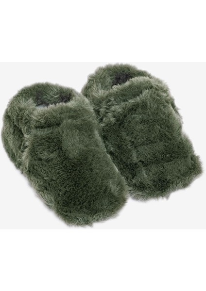 Furry Furry Haki Kürk Barefoot Patik (HEDİYE SETİ) modelleri