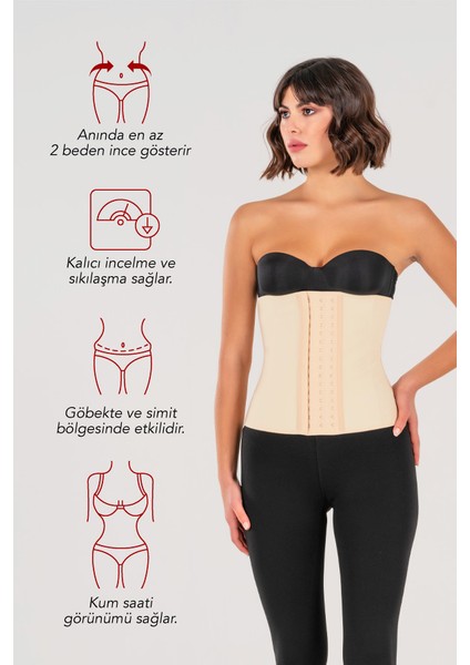 Owli Askısız Çelik Balenli Latex Doğum Sonrası Sarkma Önleyici Sıkılaştırıcı Abdominal Sauna Bel Korsesi Ten modelleri