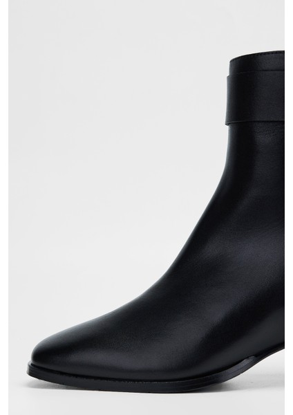 Kadın Siyah Anl Hakiki Deri Casual Bot 33 7490 Bn Bot SK23/24 modelleri