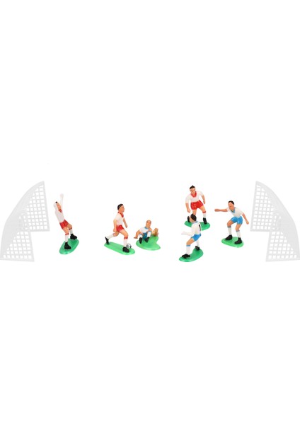 8pcs Futbol Futbol Kek Topper Oyuncu Dekorasyon Aracı Doğum Günü Kalıp Kalıp Seti (Yurt Dışından)