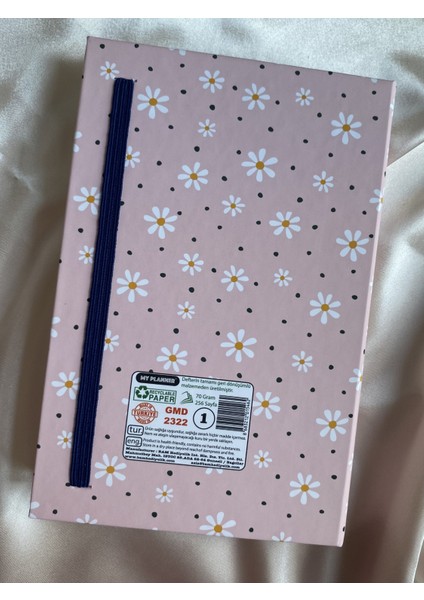 Pembe Papatya Tasarımlı Kitap Görünümlü Defter modelleri
