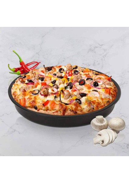 Kek Kutuları, Pizza Tavası, 3 Adet/takım Çelik Yuvarlak Hava Fritöz Fırın Yavaş Pişirici Aksesuarları Pişirme Kek Varil Mutfak Pişirme Için (Yurt Dışından) indirimleri
