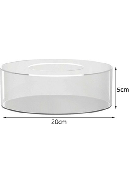 Akrilik Kek Teşhir Panosu Yuvarlak Kek Teşhir Tepsisi Dıy Kek Doldurulabilir Kurulu Tabanı Temizle Kek Standı Araçları, Yuvarlak 20X20X5CM (Yurt Dışından) indirimleri
