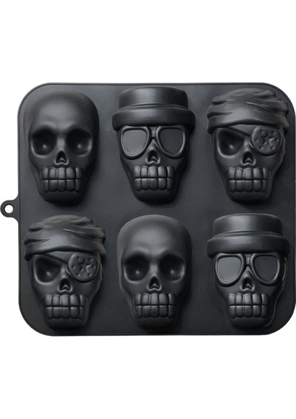 Kafatası Kek Tava Silikon Kafatası Cakelet Kalıp Kafatası Korsan Kek Kalay Fırın Tepsisi (Yurt Dışından)