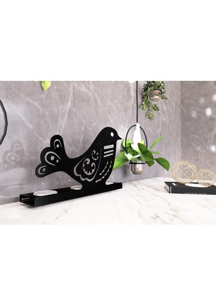 Bird 3'lü Metal Mumluk - Siyah modelleri