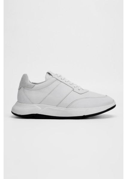 Erkek Kırık Beyaz Hakiki Deri Sneakers & Spor Ayakkabı 698 984-9 Erk Ayk SK23/24