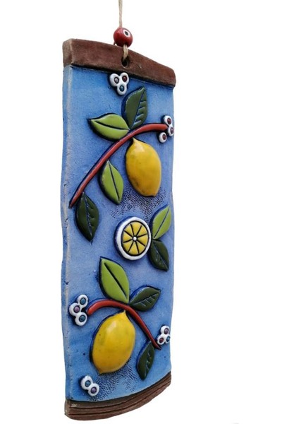 Özel Tasarım Seramik Limon Ağacı Dekoratif Duvar Süsü Ev Bahçe Duvar Dekorasyon indirimleri