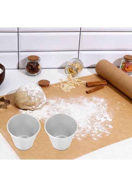 6 Adet Yapışmaz Bireysel Tumblers Popovers Çikolata Erimiş Puding Bardak Ahududu Kalıbı (Yurt Dışından)
