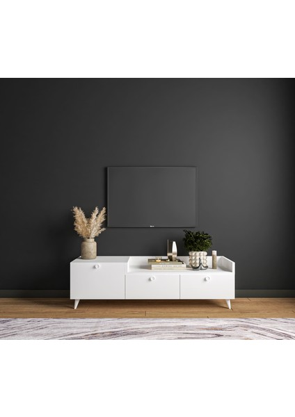 Easy Tv Sehpası 140 cm 3 Kapaklı Tv Ünitesi