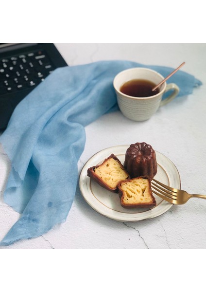 Cannele Kalıp, Cannele Muffin Kalıbı, 6'lı Yapışmaz Cannele Kalıp Gri-Siyah Canneles (Yurt Dışından)