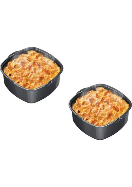 Kare Yapışmaz Kek Kalıbı Fırın Tepsisi Tava Kavurma Yüksek Sıcaklığa Dayanıklı Anti-Pas Sepeti Bakeware Hava Fritöz (Yurt Dışından)