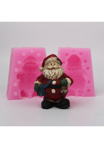 Noel Mum Kalıp Noel Kek Dekorasyon Mum Kalıp Pişirme Kalıp Alçı Epoksi El Yapımı Silikon Kalıp (Yurt Dışından) fiyatları