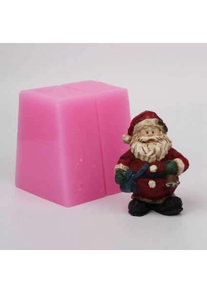 Noel Mum Kalıp Noel Kek Dekorasyon Mum Kalıp Pişirme Kalıp Alçı Epoksi El Yapımı Silikon Kalıp (Yurt Dışından) modelleri