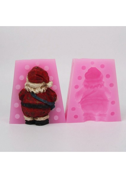 Noel Mum Kalıp Noel Kek Dekorasyon Mum Kalıp Pişirme Kalıp Alçı Epoksi El Yapımı Silikon Kalıp (Yurt Dışından) indirimleri