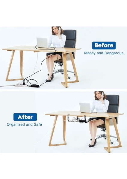 Masa Altı Tel Depolama Rafı Masa Altı Tel Kablo Kanalı Şık Tel Kablo Yönetimi Masa Altında Depolama (Yurt Dışından) fiyatları