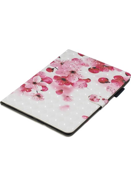 Ipad Mini Için Deri Kılıf (2019) Kırmızı Çiçek (Yurt Dışından)