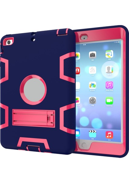 YKD Store For iPad Mini 5 / 4 Case Navy Blue Rose (Yurt Dışından)