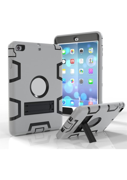 For iPad Mini 5 / 4 Case Gri Siyah (Yurt Dışından)