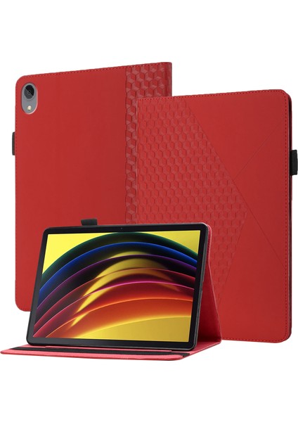 Lenovo Tab P11 J606F Için Rhombus Kılıfı (Red) (Yurt Dışından)