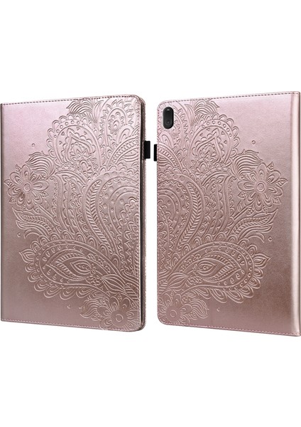 Lenovo Sekmesi Için Peacock Tablet Kılıfı E10 TB-X104F (Altın Gül) (Yurt Dışından)