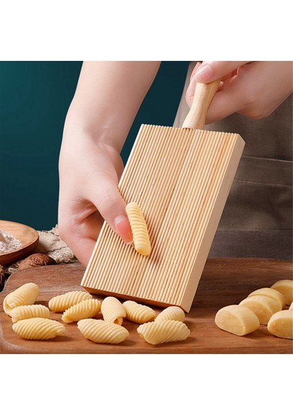 Gnocchi Panoları ve Ahşap Tereyağı Kürekler, Gnocchi Kürek Makarna Yapma Aletleri Rulo, Makarna Rulosu'nda Hamur Açmak Için (Yurt Dışından)