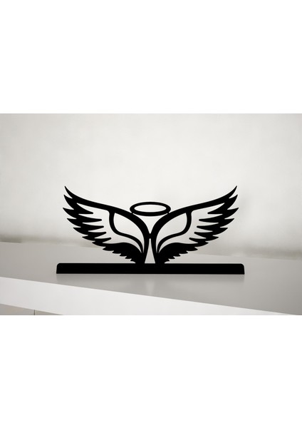 Angel Metal Masa Süsü - Biblo - Siyah
