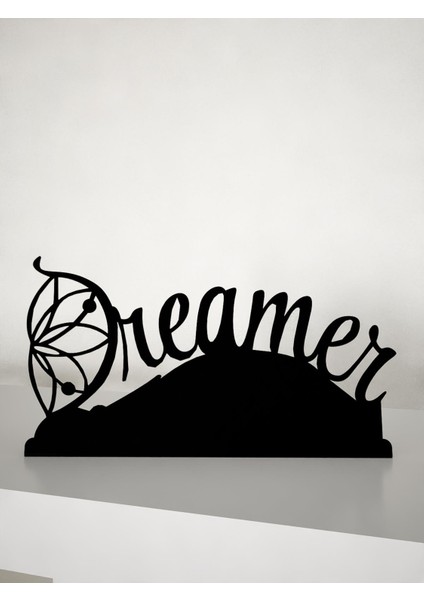 Dreamer Metal Masa Süsü - Biblo - Siyah