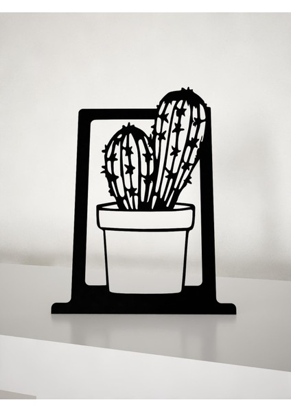 Kaktüs Model-9 Metal Masa Süsü - Biblo - Siyah fiyatları